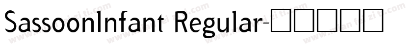 Sassoonlnfant Regular字体转换
